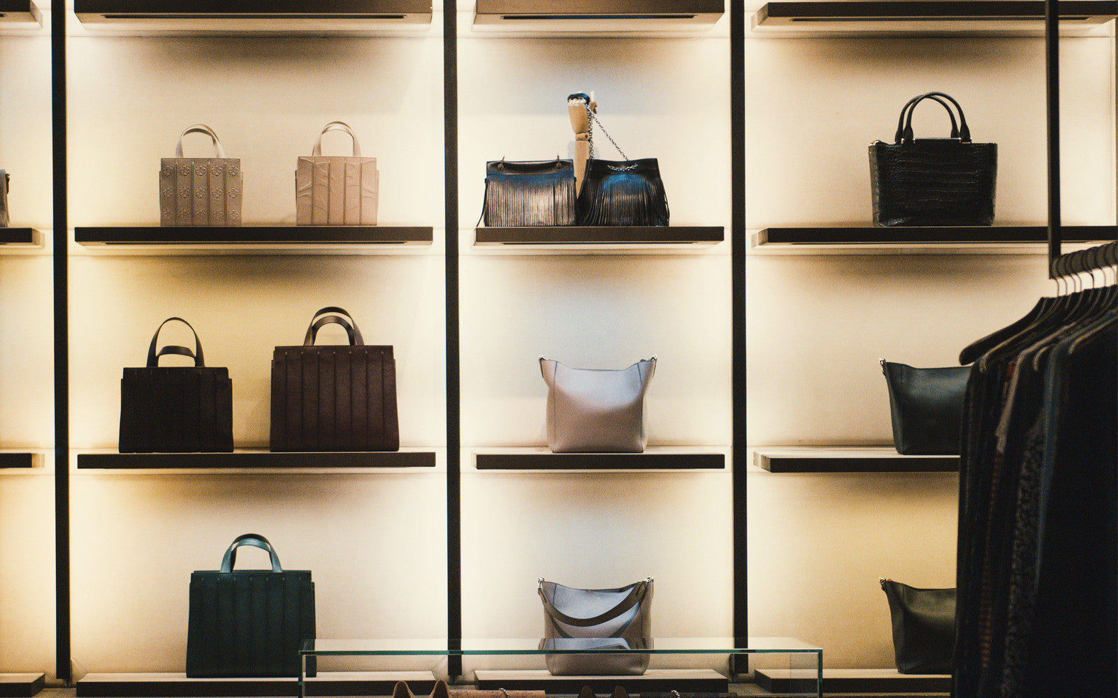 The array of gorgeous handbags
